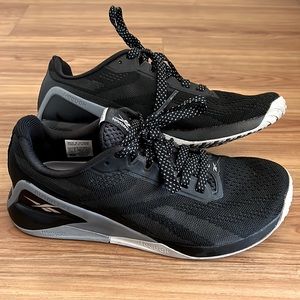 Reebok Nano X1 Black & Grey Cross Training Shoes